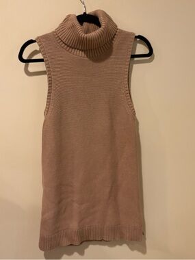 J. Crew Sleeveless Turtleneck Knit Tunic Sweater